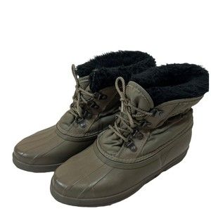 Sorel Women's Winter Boots in Olive and Black